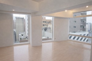 3面からの採光に恵まれた東京イーストのスタイリッシュデザイナーズSTUDIOプラン【賃貸/中央区/～18万/40㎡以上】