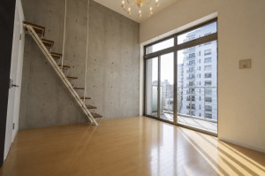 田町,水辺に建つロフト付きシングル向きデザイナーズ【賃貸/港区/～15万/25㎡以上】